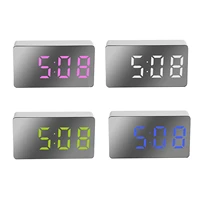 led mirror clock electronic mini digital alarm clock