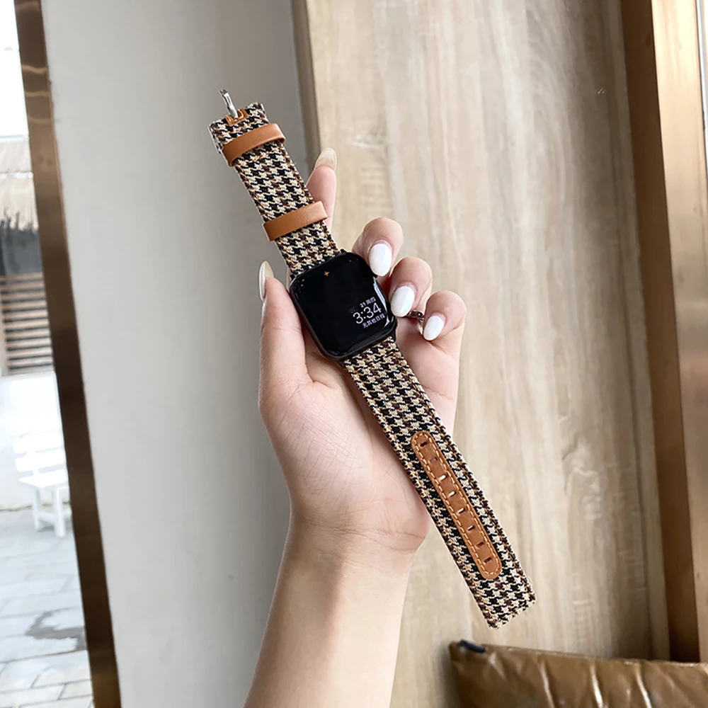 

Watch Band for apple watch strap Series 6 SE 5 4 3 2 1 for Iwatch 44mm 42mm Wrist for Apple Watch Bands 44mm 38mm 42mm 40mm
