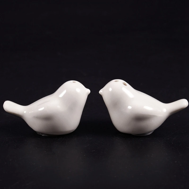 1 набор керамических солонок и перца с изображением любящих птиц