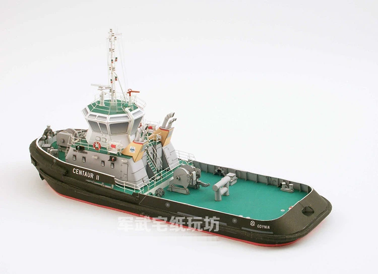 1:100 Scale Centaur II Poland Tug Ship набор для рукоделия бумажная модель 30 см игрушки ручной работы пазлы|Картонные