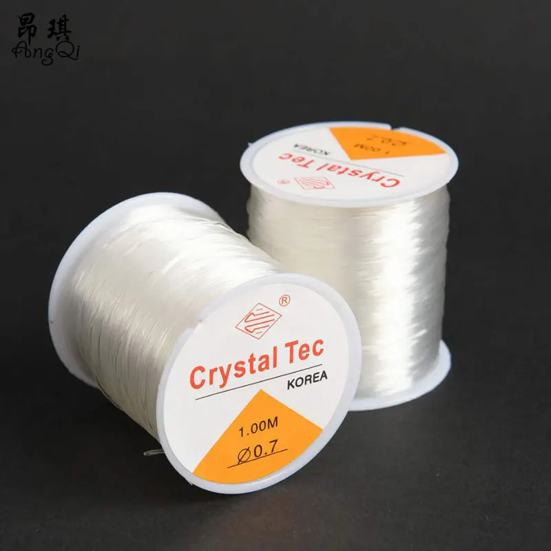 100M/Roll Plastic Crystal Tec Korea DIY Beading Stretch Cords Elastic Line For Jewelry Making Supply Wire String Jewelry Cord