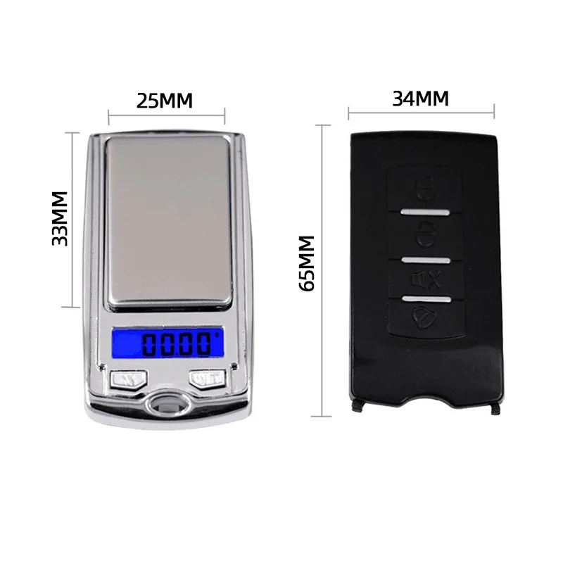 

1PC Digital Jewelery Scale Pocket Scale Precision High Sensitivity Portable Necklace Ring Weight Balance Scale Home Measurement