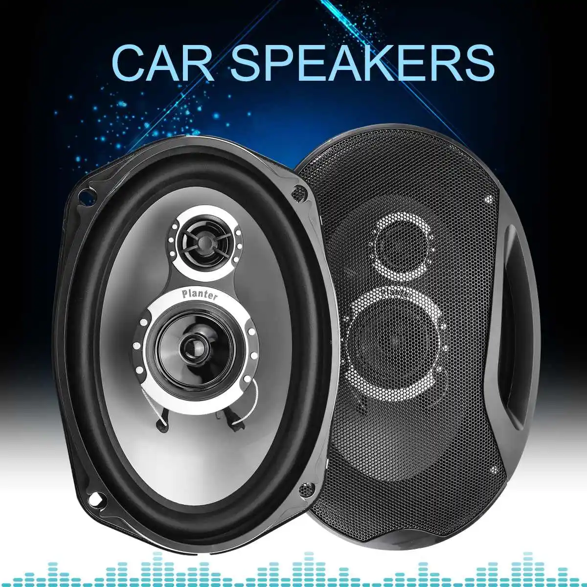 2 шт. 1000 Вт автомобильный Автомобильный аудио динамик рога 6x9 дюймов Дверной