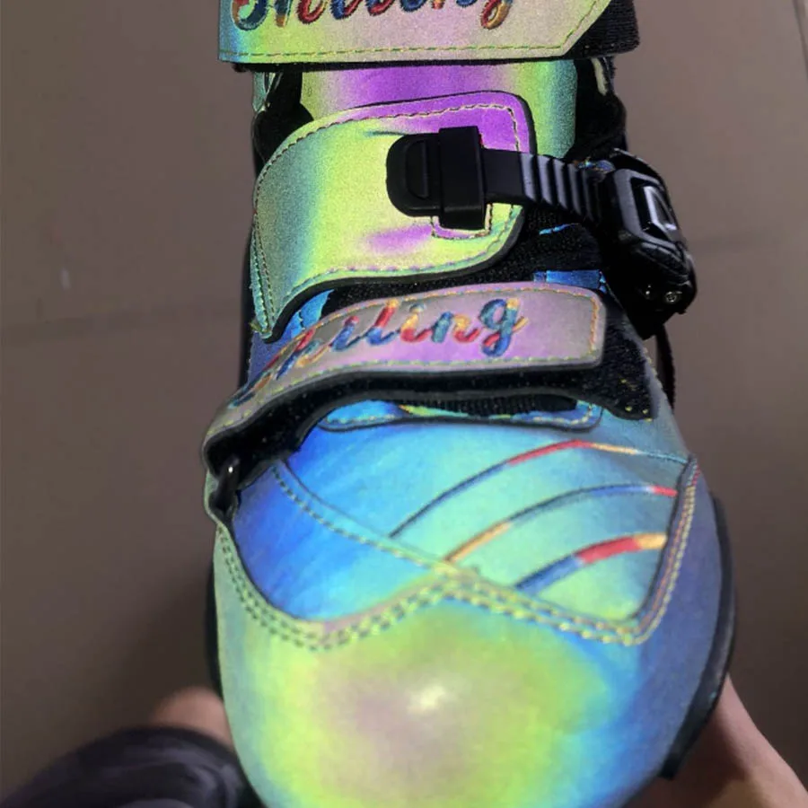 2020 Светоотражающие углеродного волокна Инлайн ролики для слалома Ребенок