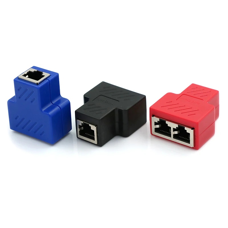 Разветвитель RJ45 адаптер от 1 до 2 двойная ЛВС сетевой разветвитель для сварки