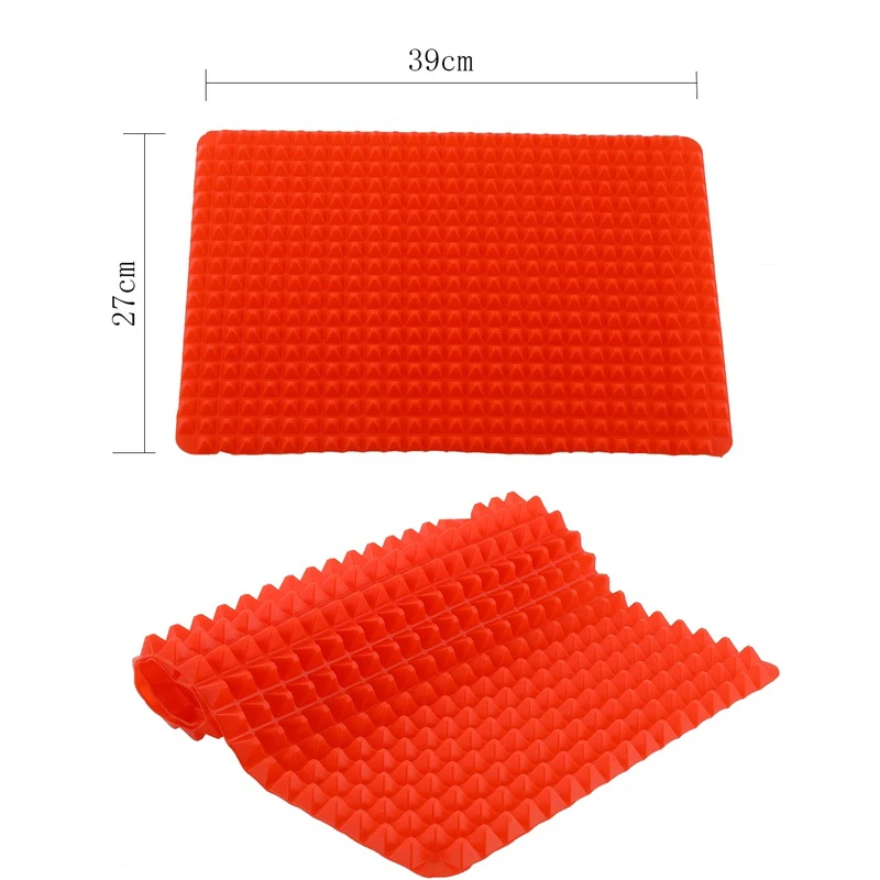 40x27 см Пирамида формы для выпечки кекса антипригарной силиконовые колодки коврик