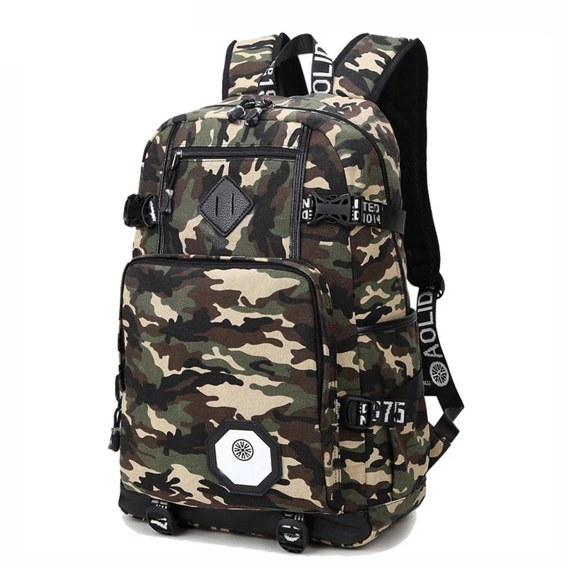 

AOLIDA Camouflage Backpack Men Women Fashion Camo School Backpacks Laptop High School Middle School Bags For Boy Girl Teenagers