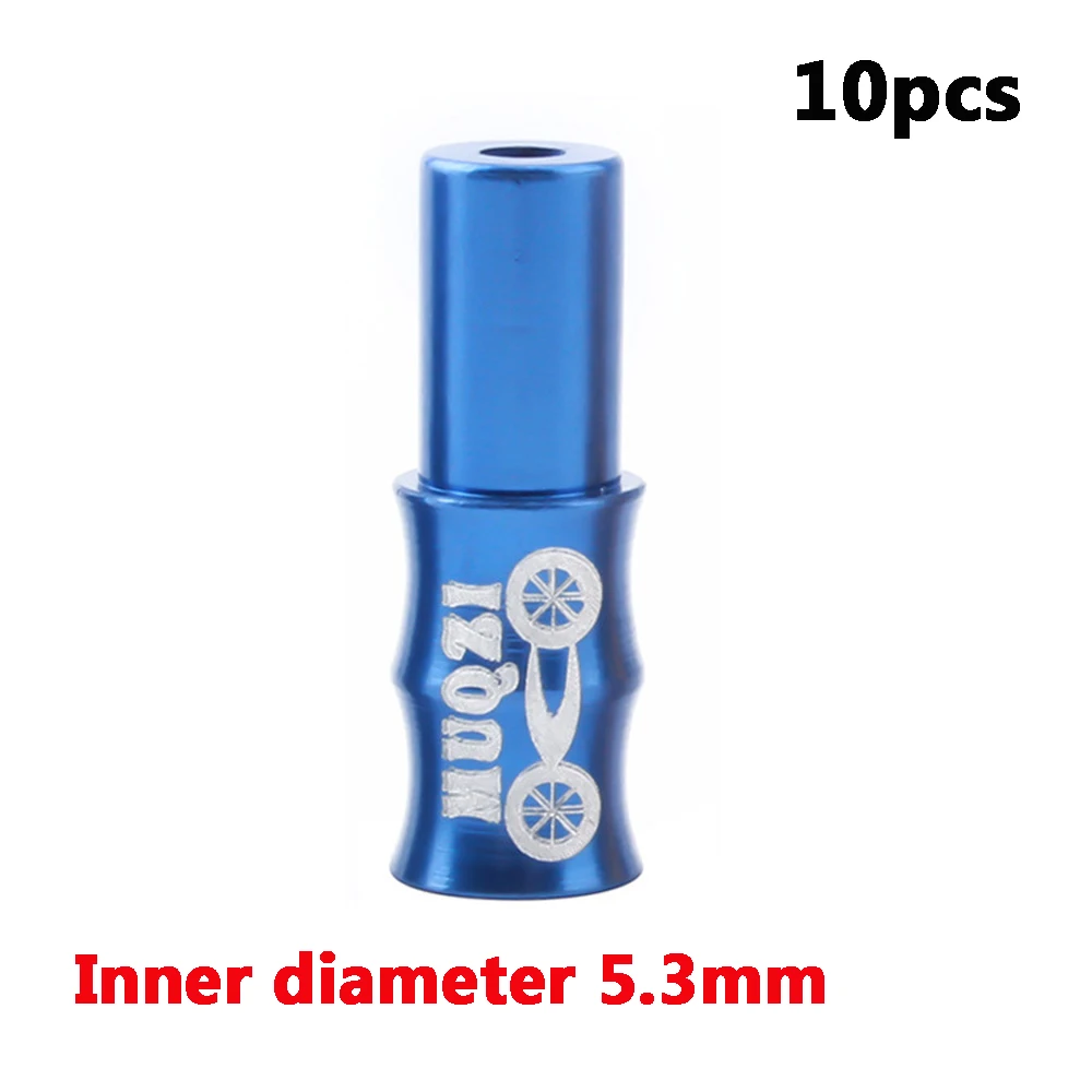 5.3mm blue 10 шт. MTB тормоза дорожного велосипеда кабельный колпачок красочный кабель переключения велосипедный переключатель переключения кабеля наконечники дорожные велосипедные аксессуары - Цвет: 5.3mm blue