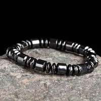 2020 new design men bracelet hematite stone slim health slimming beaded bracelets bangles for women mens jewelry gift pulseira