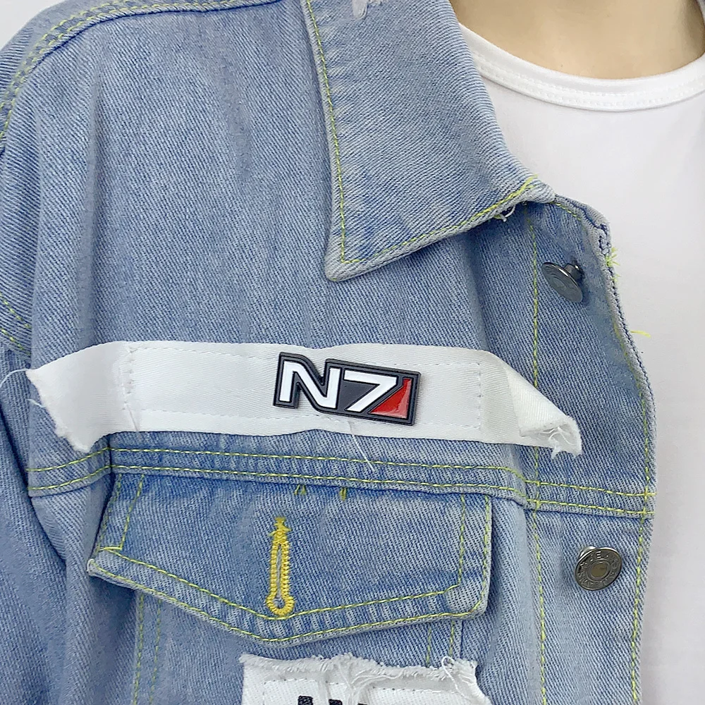 Брошь для рюкзака значки с логотипом Game Mass Effect металлическая брошь эмалью