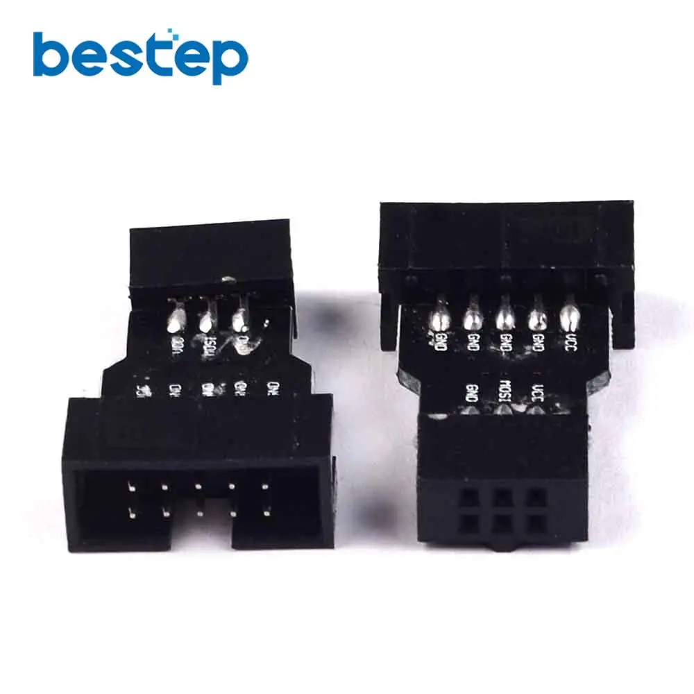 1 шт. 10 контактная 6 плата адаптера для AVRISP MKII USBASP STK500|board intel|board developmentboard tools |