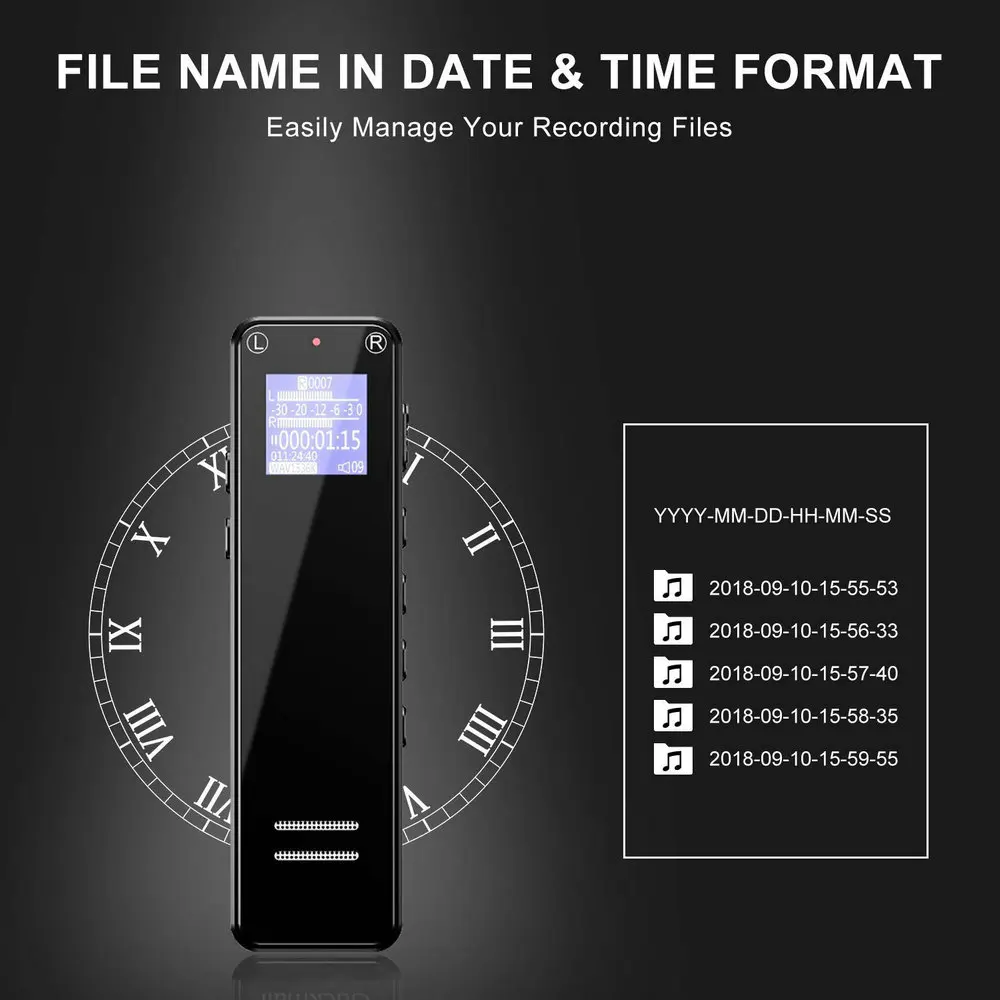 Telele V16 профессиональный аудио рекордер HIFI Звук Автоматическое сохранение