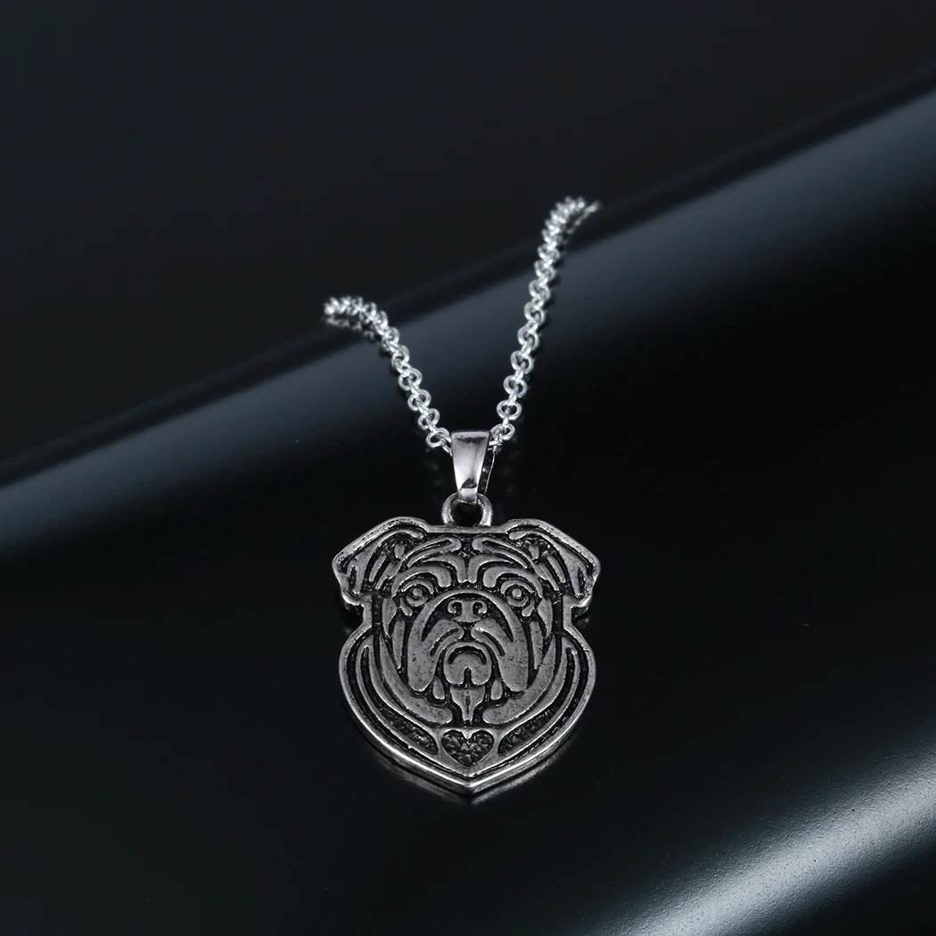 Ожерелье Kinitial в виде английского бульдога подарки для женщин любителей собак