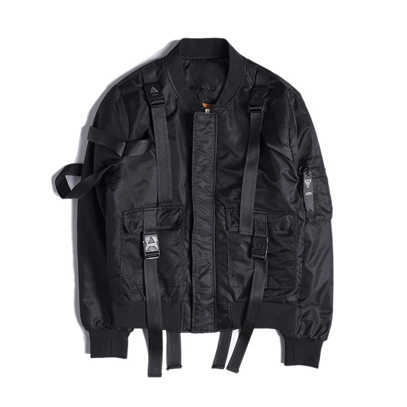Streetwear Jackets Women Autumn Winter Coat Female Thicken Bomber Jacket Short Woman Punk Style Personality Ribbon design