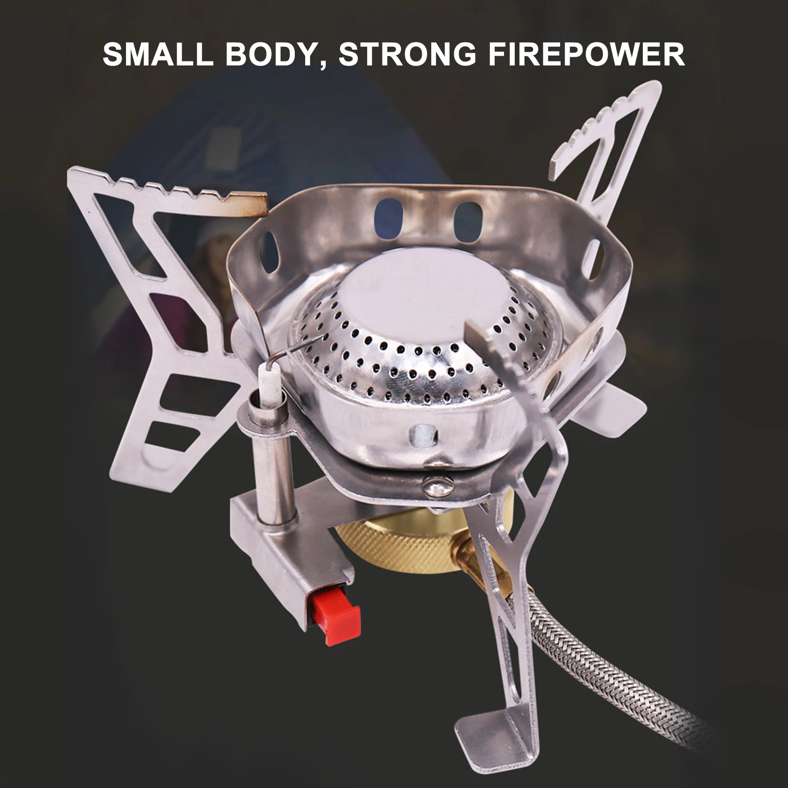 

Mini Portable Gas Stove Folding Split Type Outdoor Camping Stoves Windproof Stainless Steel Furnace Gas Burner with Box 2020