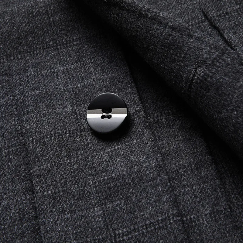 

Winter Double Side New Woolen Brand Men 50% Wool Blends Coats High Quality Men's Wool Jacket