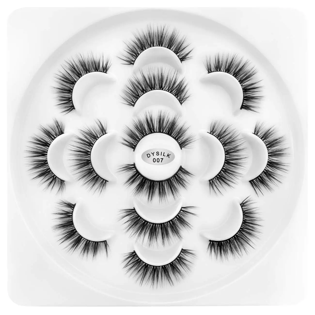 

7 Pairs 5D Faux Mink lashes Fluffy Natural Look False Eyelashes Handmade Wispy Soft Fake Eyelashes Long Extension MakeuEyelashes