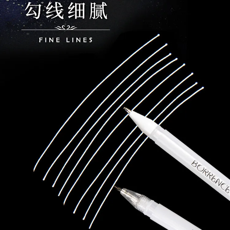 Ручка для рисования EZONE белая/серебристая 0 8 мм|Маркеры рисования| |