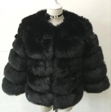 S-3XL норковые женские пальто зимняя верхняя мода розовая шуба из искусственного меха элегантная Толстая Теплая Верхняя одежда куртка из искусственного меха Chaquetas Mujer - Цвет: Black