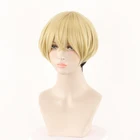 Токио Мстители Chifuyu Matsuno парики короткие светлые черные термостойкие синтетические волосы карнавальный вечерние Косплэй + парик Кепки