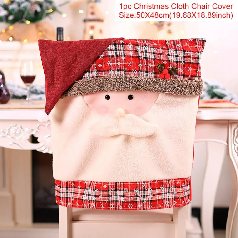 Chair Cover 01 Huiran веселый рождественский знак крыльца декоративный дверной баннер рождественские украшения для дома подвесные рождественские украшения Navidad - Цвет: Chair Cover 01