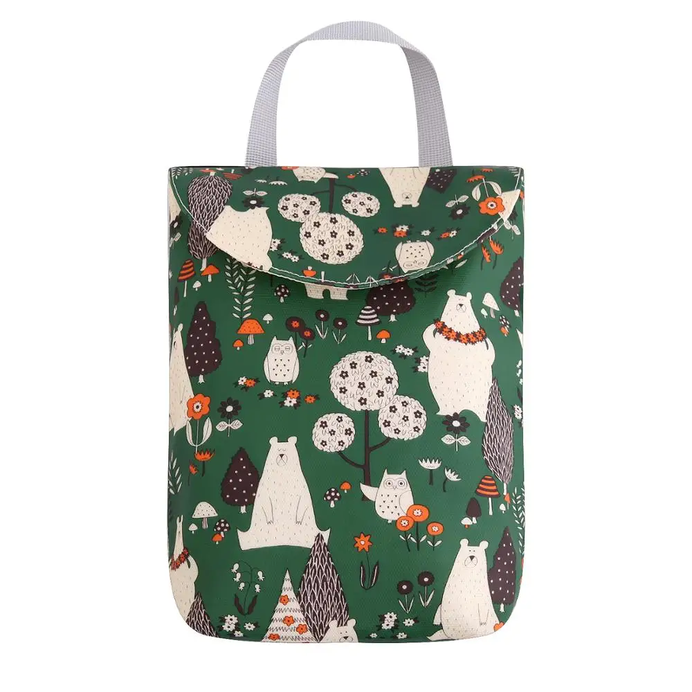 Детская сумка для мам, органайзер, многоразовые тканевые подгузники, вставка, Влажная/сухая сумка, многофункциональная Водонепроницаемая дорожная сумка для подгузников - Цвет: CPB016