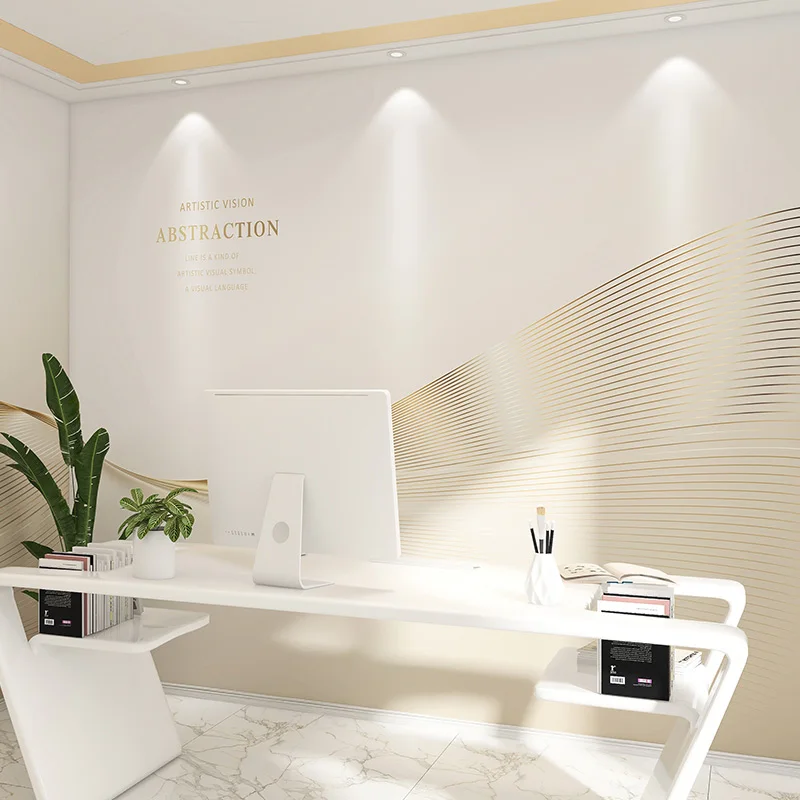 Роскошный фон для телевизора в скандинавском стиле настенная роспись золотой