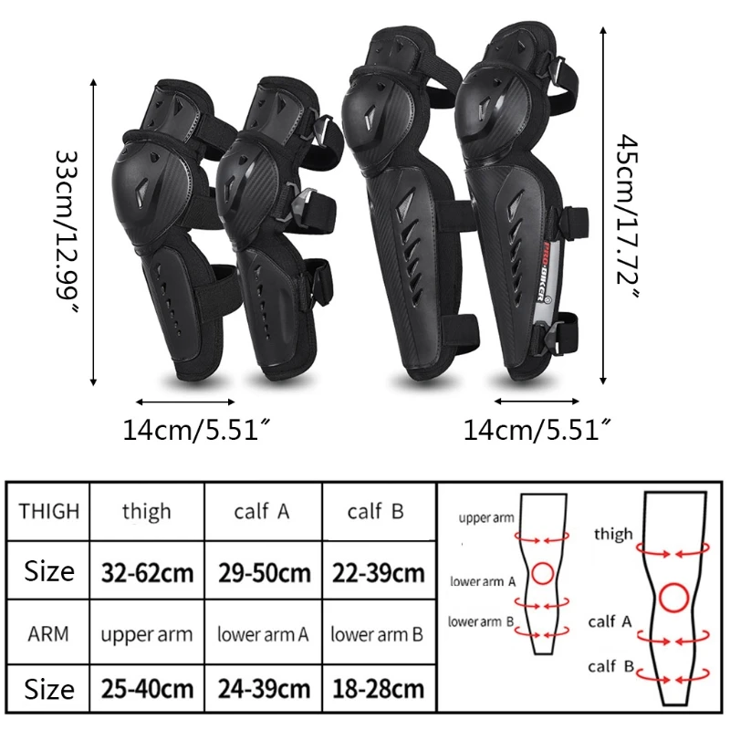 

Knee Pads Elbow Pads Wrist Guards Skateboard Protective Gear Set for Rollerblading Skateboarding Cycling Skating