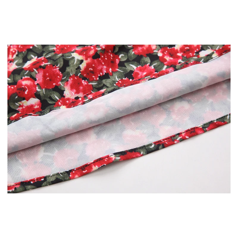 

Nbpm Women 2021 Sexy Fashion With Vintage Elegant Floral Print Pleated Midi Dress Spaghetti Straps Female Dresses Spring Summer