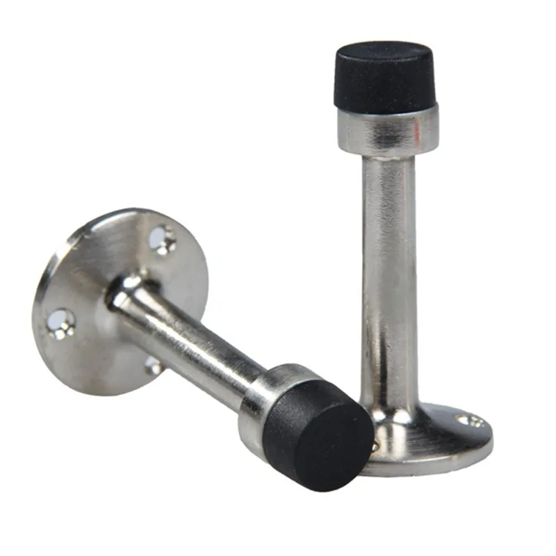 2 шт Цилиндрические дверные стопоры из нержавеющей стали Стопорные 75 мм буферные