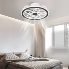 Скандинавская Потолочная люстра в форме цветка, светодиодный потолочный светильник для ресторана, простая лампа-Веер для гостиной, спальни, умный потолочный светильник