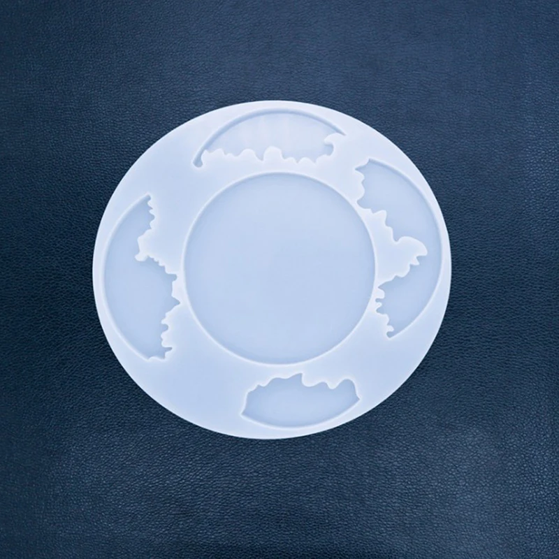 

DIY Irregular Wave Round Coaster Silicone Resin Mold Epoxy Resin Craft Tool Pendant Accessories Jewelry Making Tool