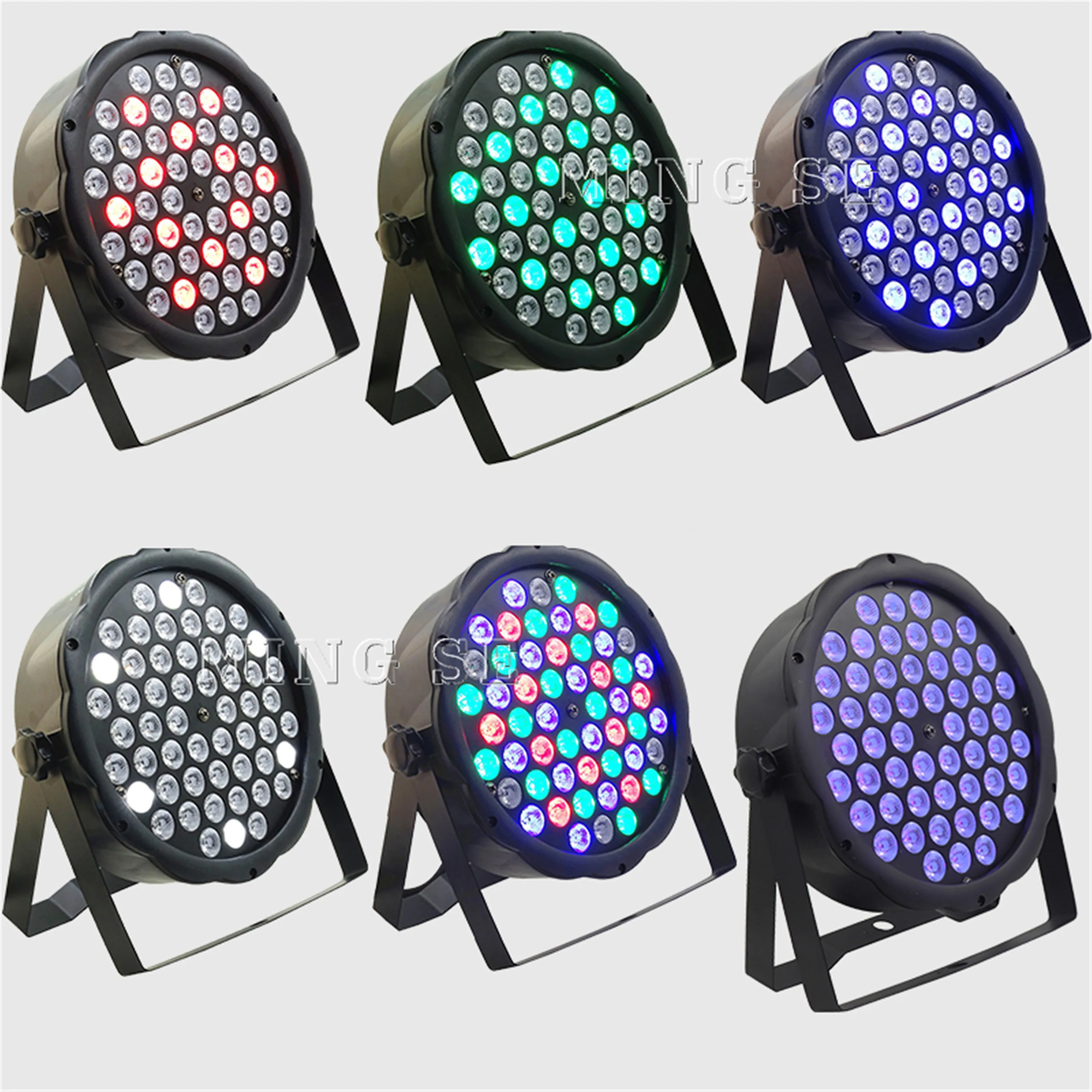 Бесплатная доставка 54X3W RGBW/УФ светодиодный Par Светильник с DMX512 Управление