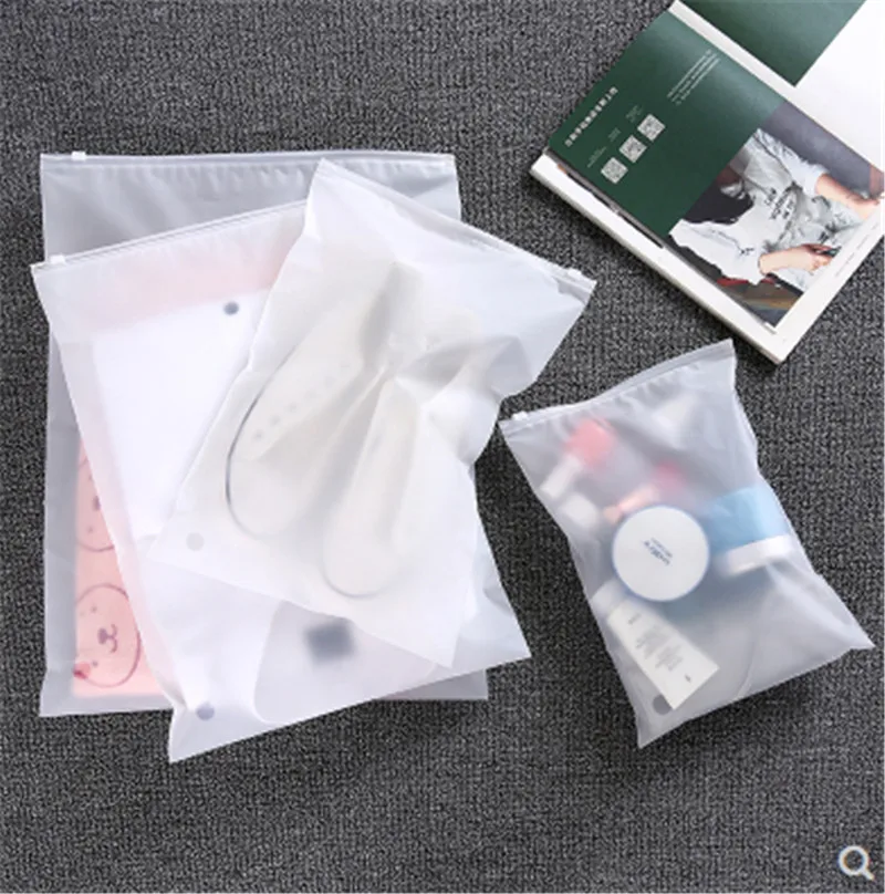 Матовый прозрачный пластиковый пакет для хранения разных размеров дорожные