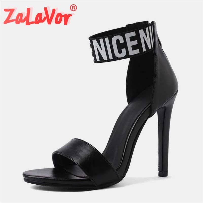 ZALAVOR/брендовые сандалии женские летние туфли на высоком каблуке 12 см