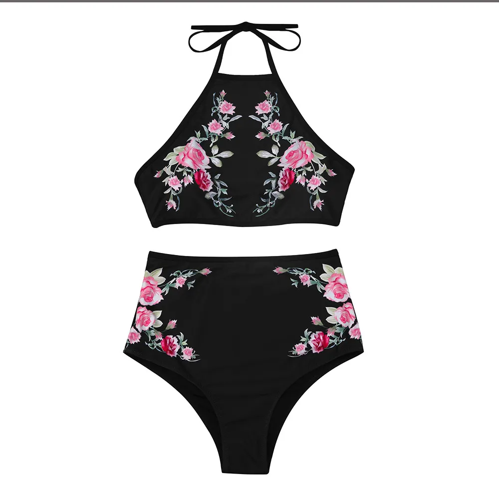 Women Push-Up Padded Bra Beach Bikini Set 2020 Swimsuit Sexy Printing Swimwear Tankini Swimsuits Trajes De Baño Mujer | Спорт и