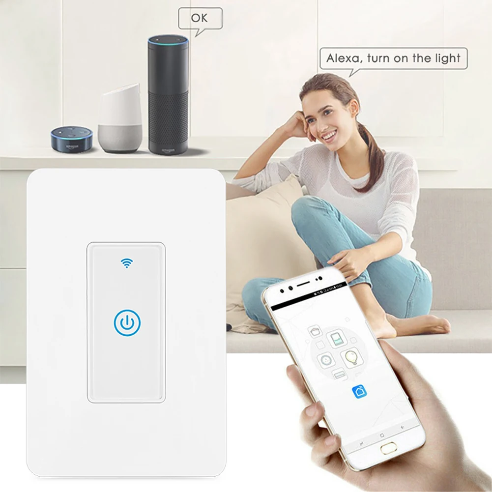 Смарт WI FI светильник настенный выключатель сенсорный Сенсор Таймер