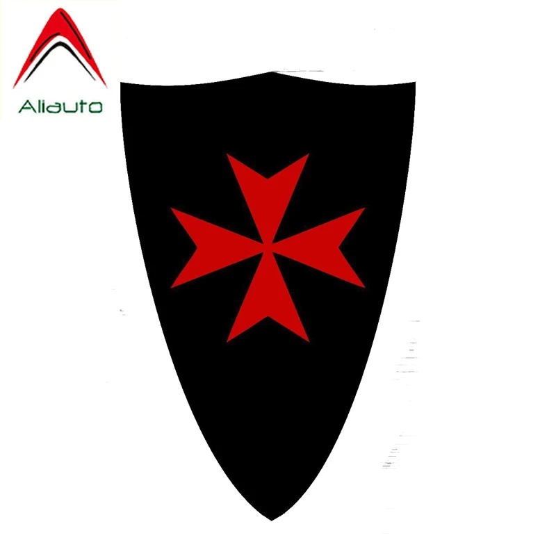 

Aliauto Cool Car Sticker Cross Templar P Exterior Accessories PVC Decal Cover Scratches for Audi A3 Kia Rio Mercedes,13cm*9cm