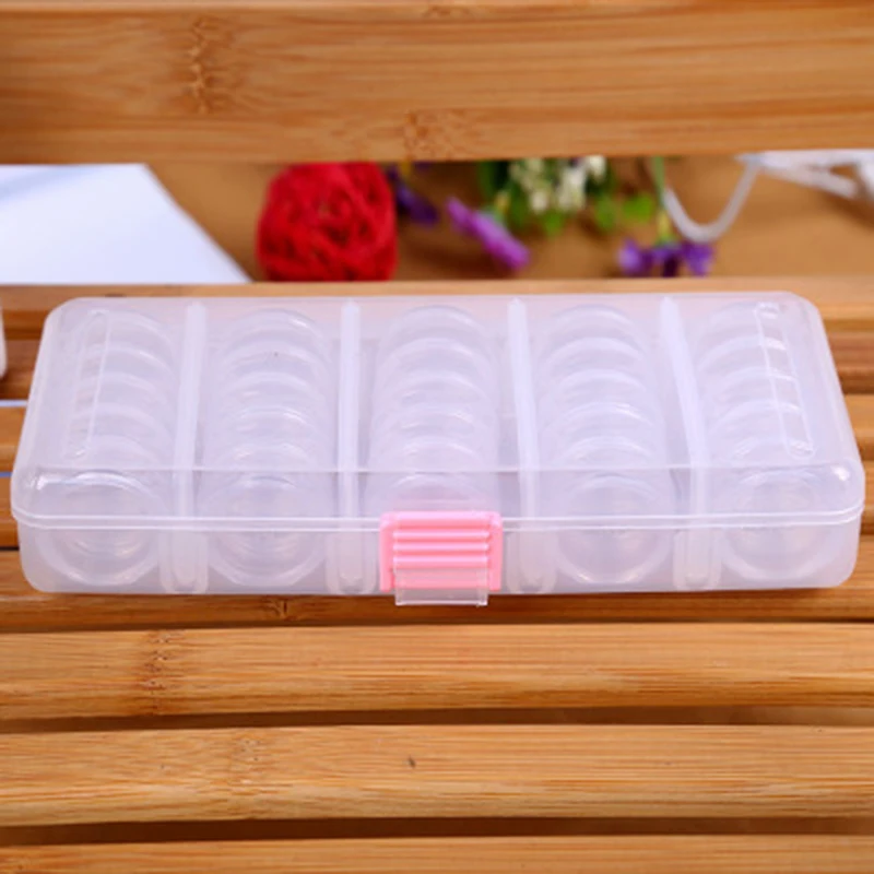 medium size 5 conjoined Transparent cream Bottle combination set makeup cosmetic organizer Jewelry Travel portable storage box | Дом и сад