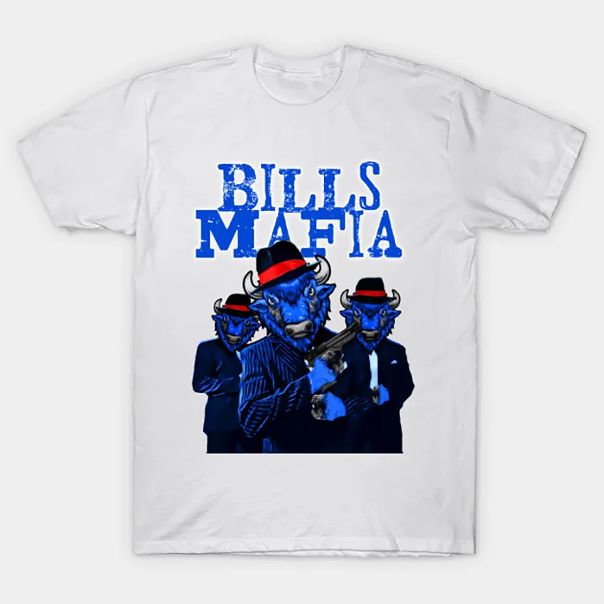 Банкноты футболка mafia buffalo bison Bills иллюстрация Спортивный футбол бандит банкноты мафия