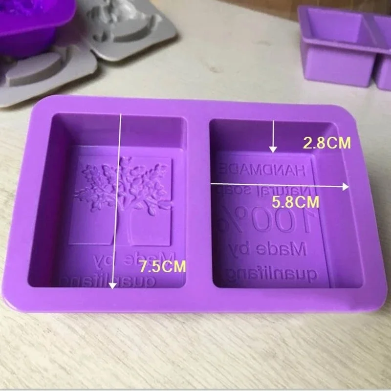 

Silicone Soap Molds DIY Candle Molds for Massage Therapy Bar Soap Making Tools Epoxy Resin Chocolate Cake Multifunction Mould