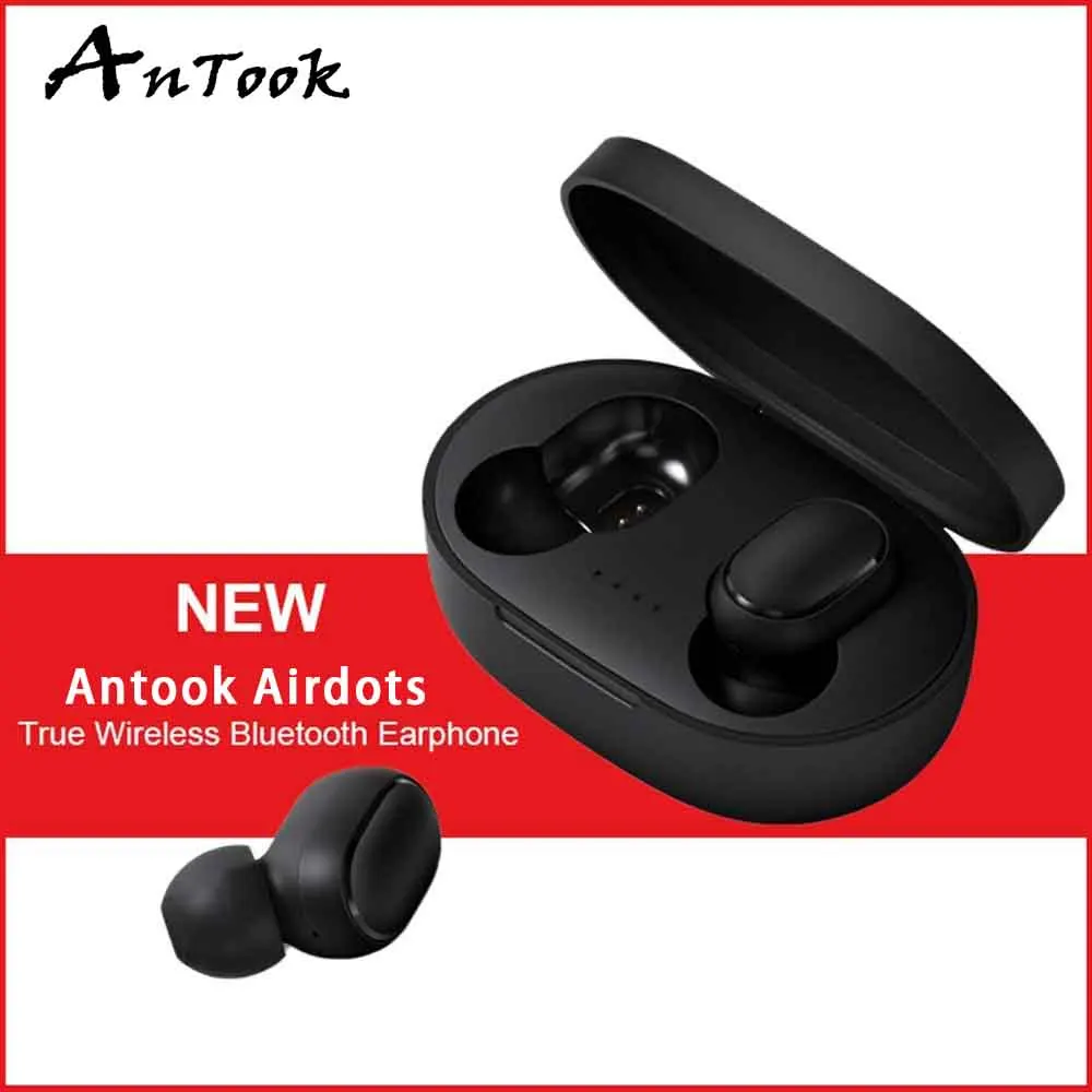 OEM Airdots TWS Bluetooth 5 0 наушники стерео бас 280 мАч зарядная коробка IPX4 влагостойкие pk redmi