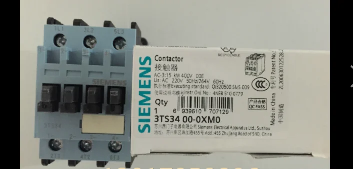 ** Контактор переменного тока Siemens 3TS3400-0XM0 3TS3400-0X 1 шт. бесплатная доставка |
