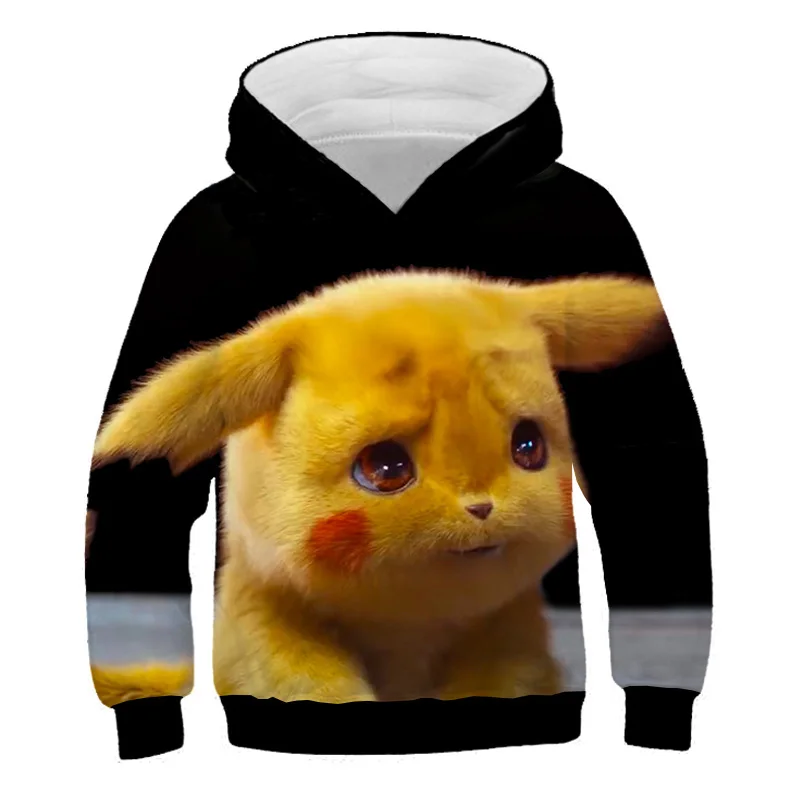 Популярный Повседневный свитер с капюшоном для мальчиков и девочек 3D принтом