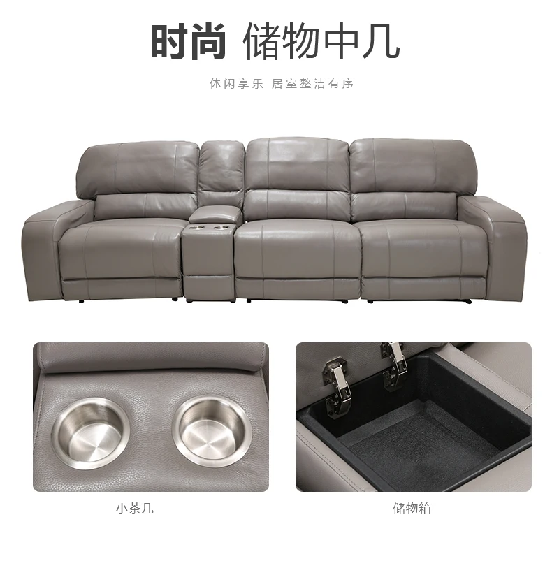 

Living Room Sofa set 3 seater sofa recliner electrical couch genuine leather sectional sofas muebles de sala moveis para casa