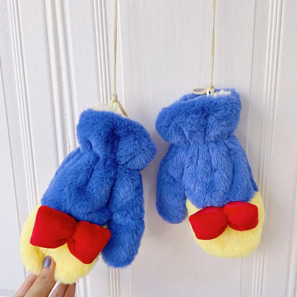 

1 Pair Warm Gloves Good Lightweight Comfortable Touch Contrasting Long Lasting Gloves for Lover Women Gloves Cute Gloves