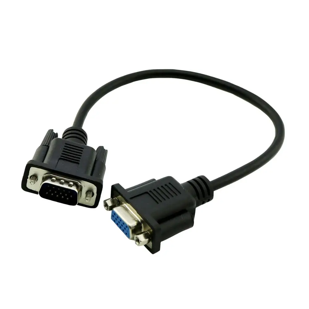 1x VGA разъем папа для Мама ЖК проектор Папа мама удлинитель кабель шнур 1 фут/30 см