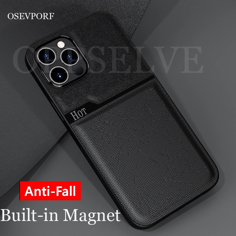 

Magnet Shockproof Case Cover Soft Ultra-thin Coques Luxury Anti Shock Funda for iPhone 11 12 Pro Max X XS XR XS Max 13 SE 2 2020