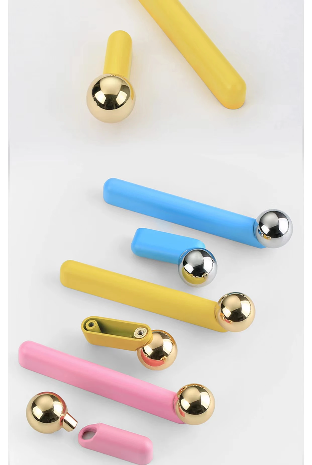 

Золотые ручки для шкафа в скандинавском стиле, Модные подвесные крючки, крючок для украшения стен, мебельные ручки, кухонная ручка, фурнитур...