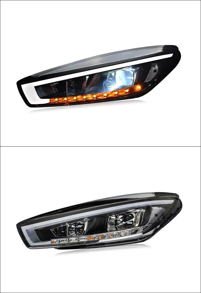 Бегущие Neblineros боковые поворотники Drl наружные Luces Led Para Автомобильные фары в сборе 15 для Chevrolet Cruze